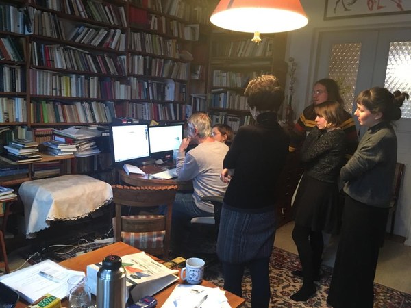 Mehrtägige Workshops im Februar 2019 in der Pankower Wohnung Gerhard Wolfs.
