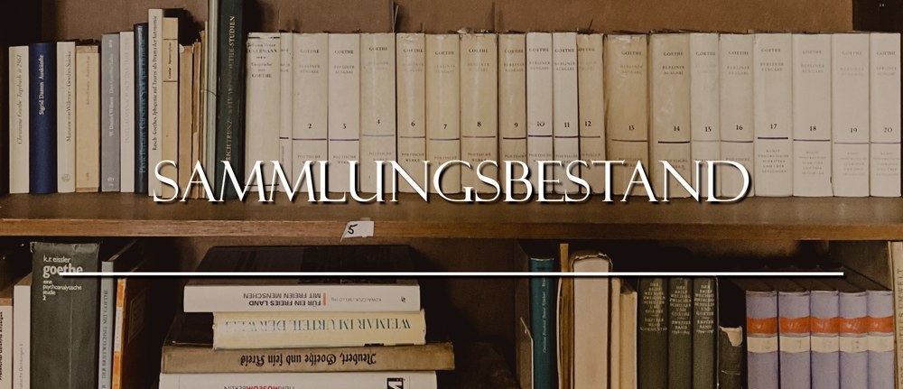 Werkausgabe von Goethe im Gerhard Wolf-Raum