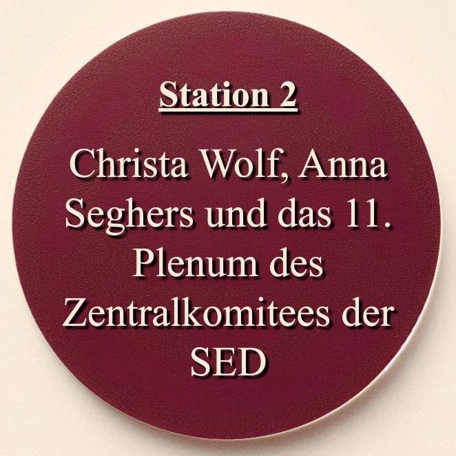 Button 2: Christa Wolf, Anna Seghers