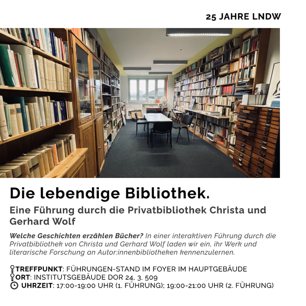 Plakat Öffentliche Führung