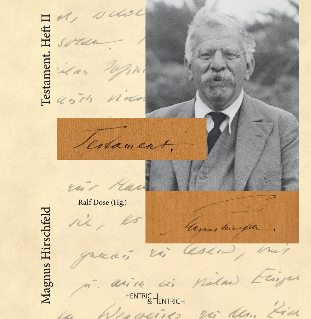 Buchcover: Magnus Hirschfeld: Testament. Heft II.