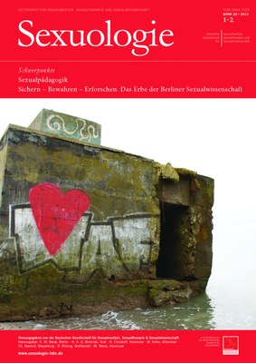 Titelbild Publikation 'Sexuologie 20 (2013)'