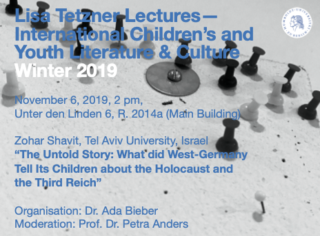 Lisa Tetzner Lecture  Zohar Shavit